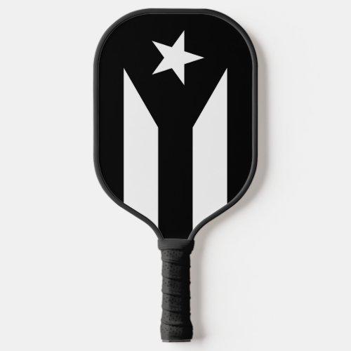 Black flag of Puerto Rico Pickleball Paddle