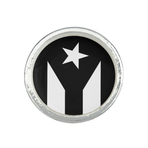 Black flag of Puerto Rico Ring
