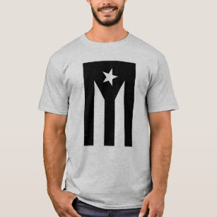 Black flag of Puerto Rico T-Shirt