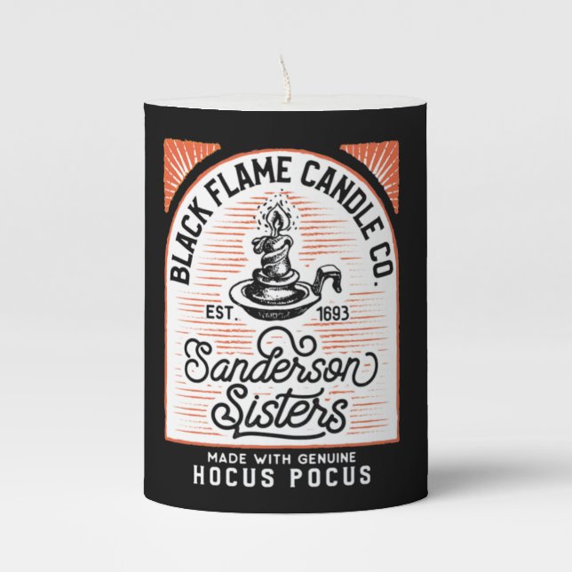 Black Flame Candle Co. Halloween Candle (Front)