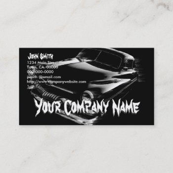 Black Flash Car Business Card by grnidlady at Zazzle
