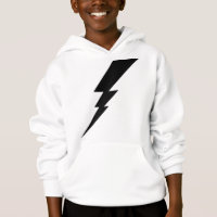 Black Flash Lightning Bolt Kids'