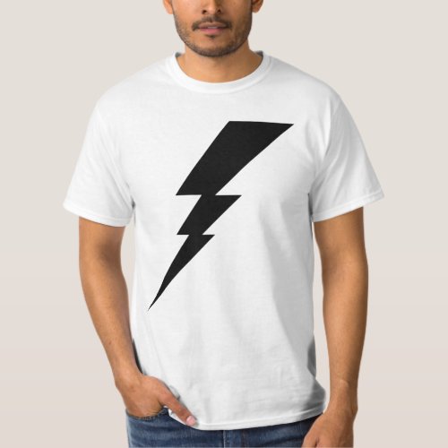 Black Flash Lightning Bolt T_Shirt