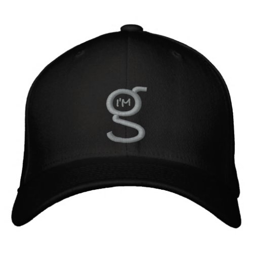 Black Flex Fit Cap w Black Im G Logo 