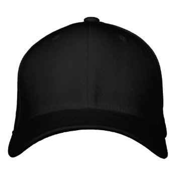 Black Flexfit Wool Cap by OPAL01 at Zazzle
