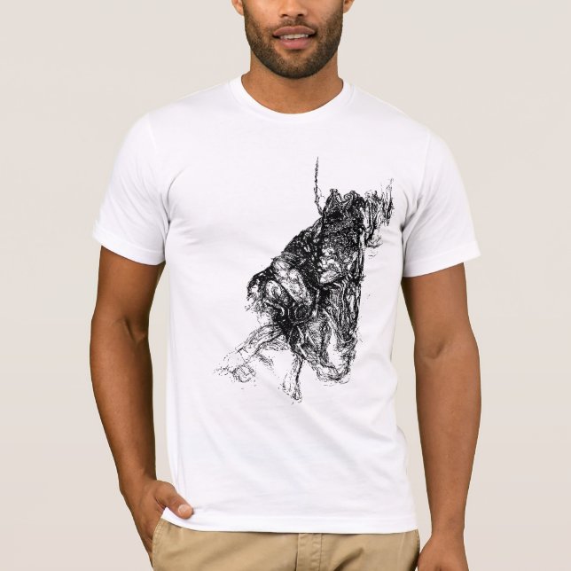 Black Floating Viking Apparition T-Shirt (Front)