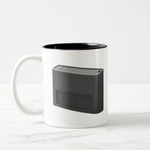 Black floor mounted air conditioner Two_Tone coffee mug