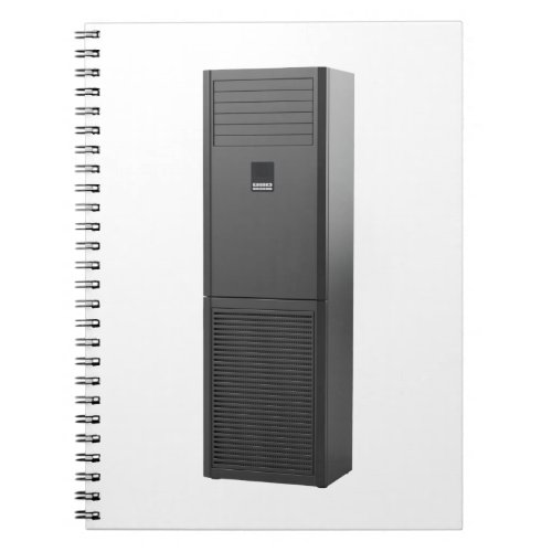 Black floor standing air conditioner notebook