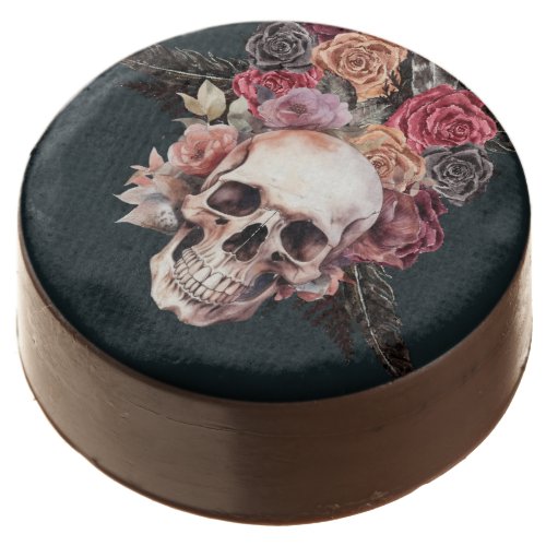 Black floral death gothic party  chocolate covered oreo