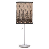 black floral mesh print table lamp (Right)