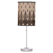black floral mesh print table lamp (Front)