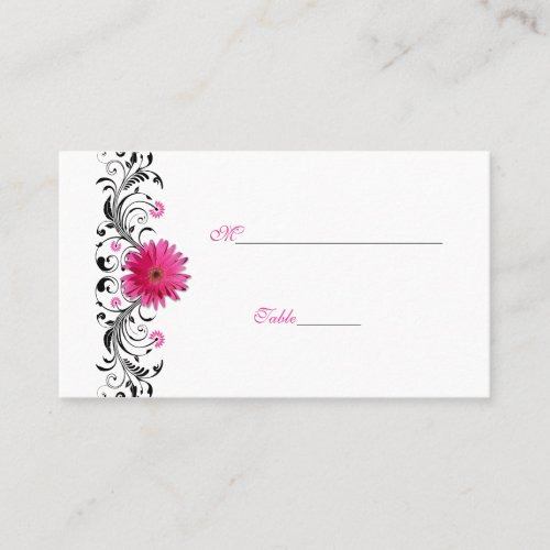 Pink Gerbera Daisy Special Occasion Place Card Business Cards