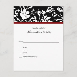 Black Floral Top Response Card