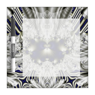 Black Flower Dry-Erase Board