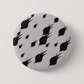 black flower in snow flakes