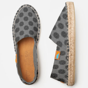 Black Flower Ribbon by Kenneth Yoncich Espadrilles