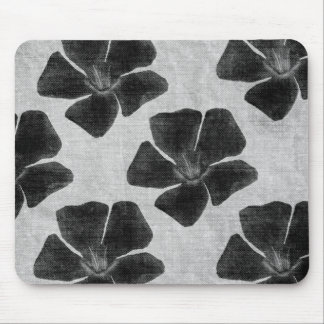 Black Flowers Mousepad
