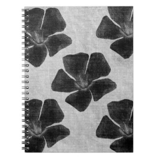 Black Flowers Notebook