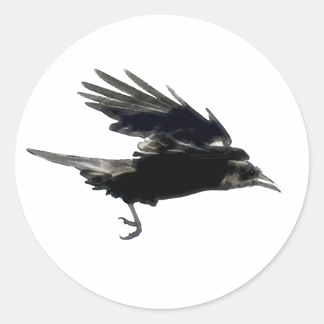 BLACK FLYING CROW Sticker Series (Front)