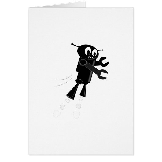 Black Flying Robot Cards (Front)