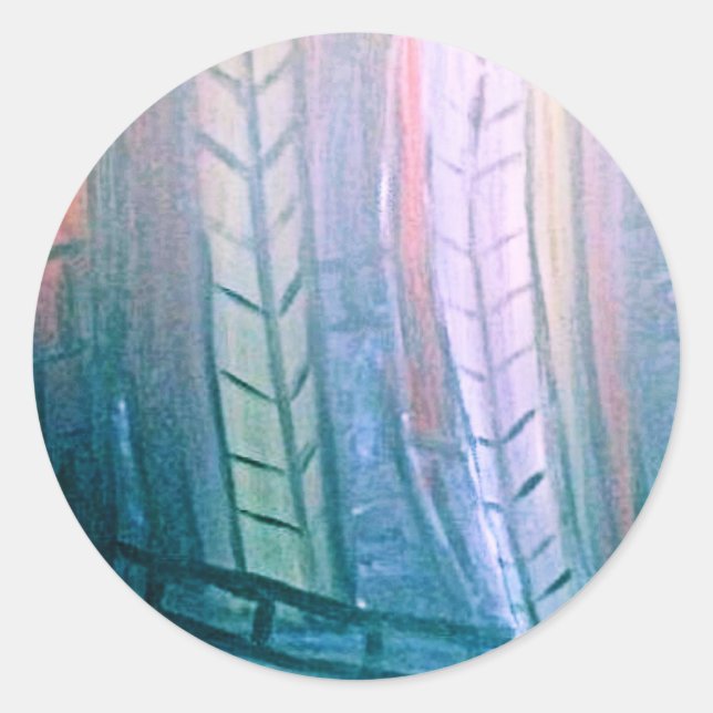 BLACK FOG CLASSIC ROUND STICKER (Front)