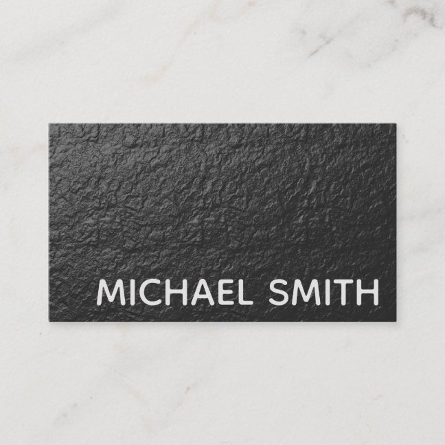Black Foil Texture Business Card