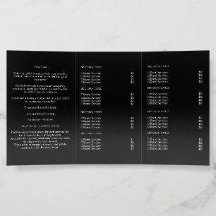 Black Folded Brochures Custom Modern Business