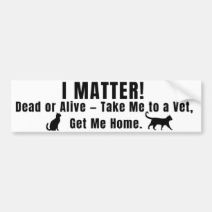 Black Font "I Matter" Bumper Sticker