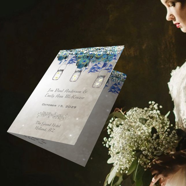 Black Font Mason Jar Peacock Program (Creator Uploaded)