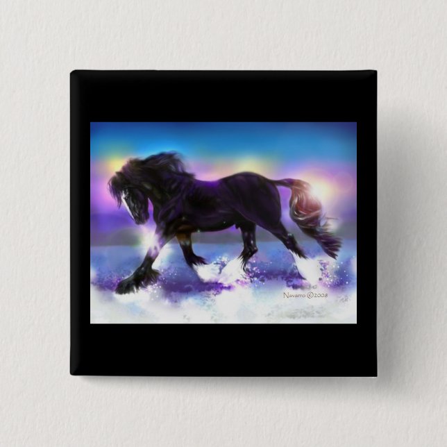 Black Foot Shire Button (Front)