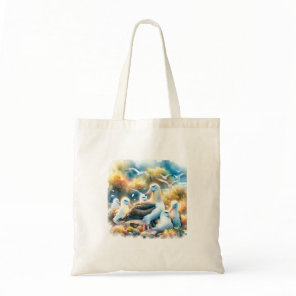 Black Footed Albatross 300524AREF110 - Watercolor Tote Bag