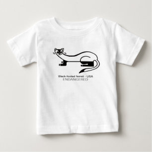 Black-footed FERRET - Prairie dog hunter - USA - Baby T-Shirt