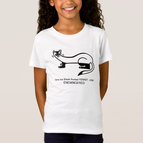  Black_footed FERRET _ Prairie dog hunter _ USA _ T_Shirt