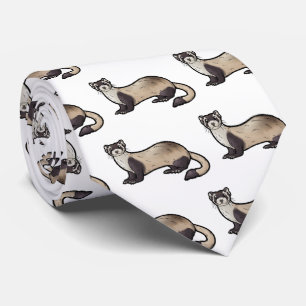 Black Footed Ferret Tie
