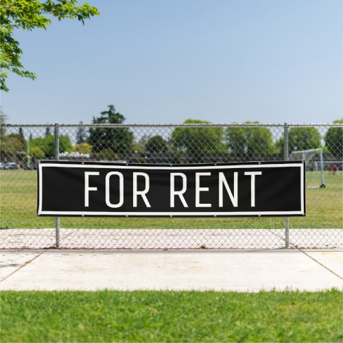 Black For Rent Banner