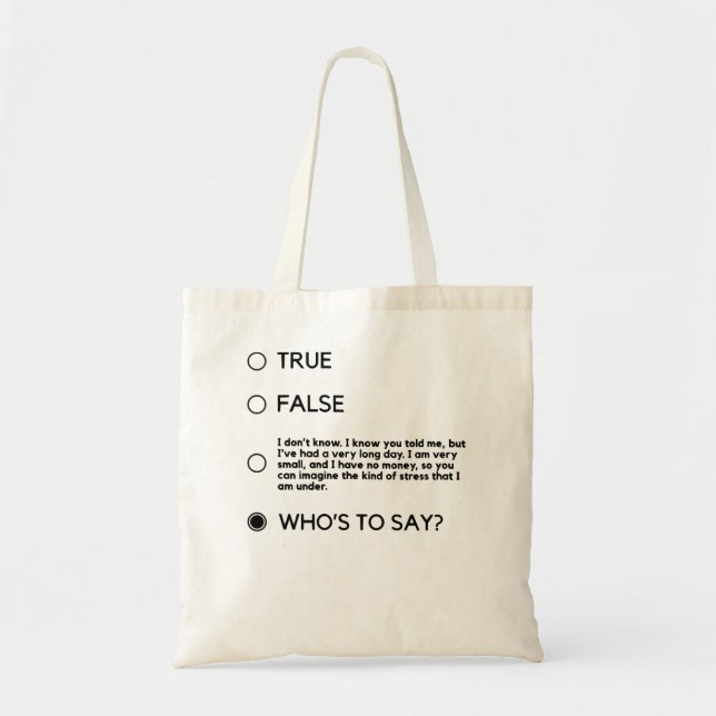 Black For Who'S To Say John Mulaney (Black Logo) H Tote Bag (Front)
