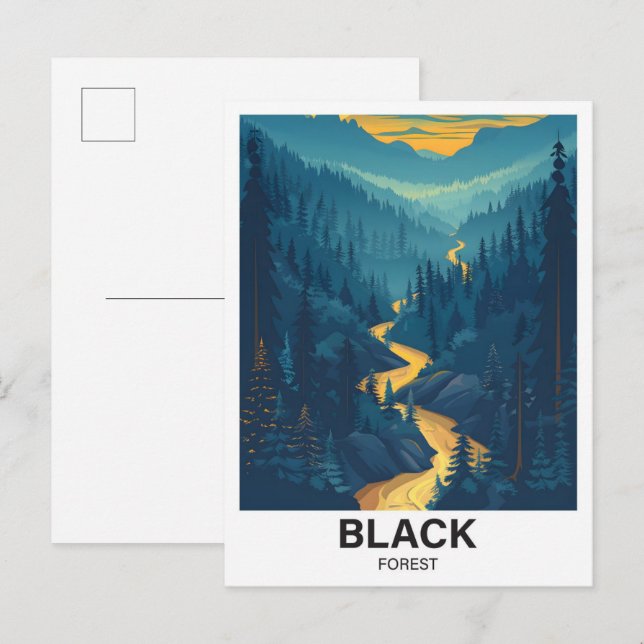 Black Forest Baden-Württemberg Germany Travel Postcard (Front/Back)