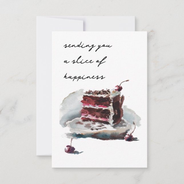 black forest cake card (Front)