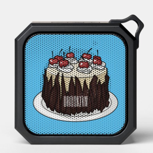 Black Forest cake cartoon illustration Bluetooth Speaker