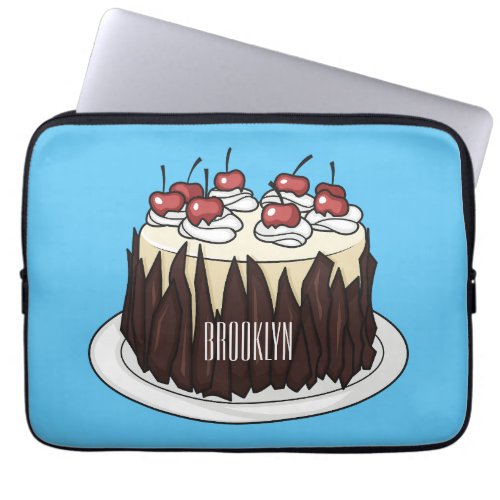 Black Forest cake cartoon illustration  Laptop Sleeve