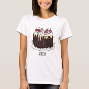 Black Forest cake cartoon illustration T-Shirt