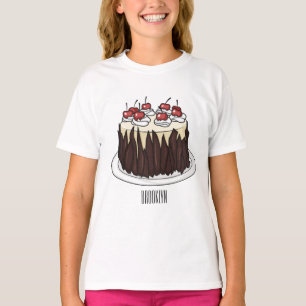 Black Forest cake cartoon illustration T-Shirt