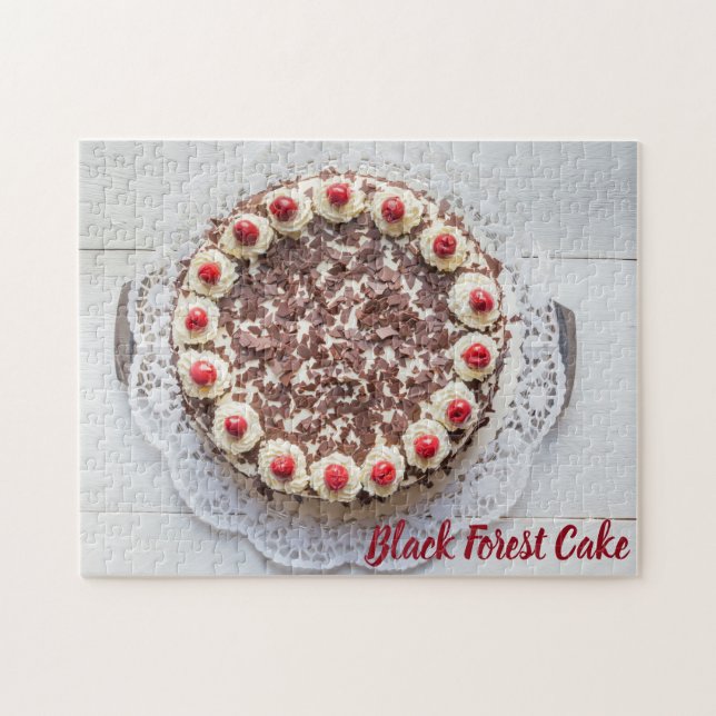Black Forest Cake for gateau sweet tooth baking Jigsaw Puzzle (Horizontal)
