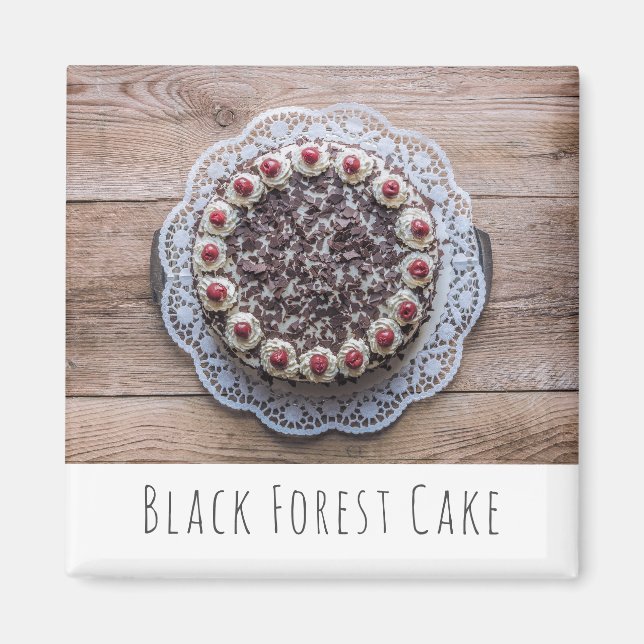 Black Forest Cake Gateau for Confectioners Magnet (Front)