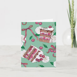 Black Forest Cake Greeting Card