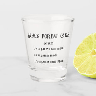 Black forest cake novelty shot glass