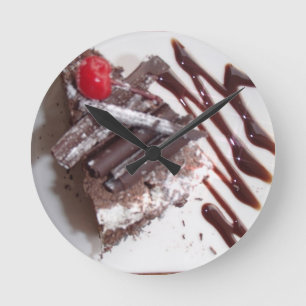 Black forest cake round clock