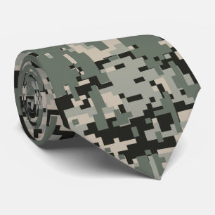 Black Forest Digital Camo Pattern Tie