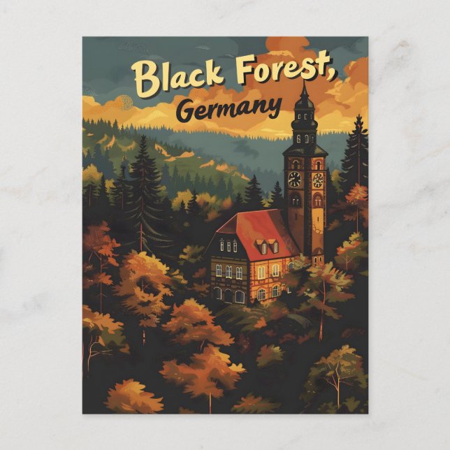 Black Forest Germany Postcard (Front)