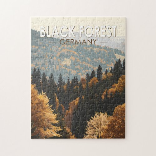 Black Forest Germany Travel Art Vintage Jigsaw Puzzle